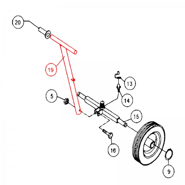 Multiquip 513042 Handle, Tow