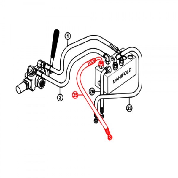 Multiquip 513601 Hose, Manifold