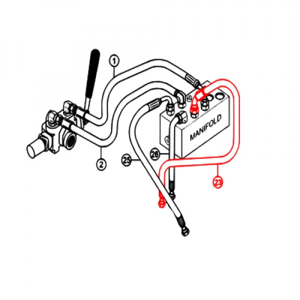 Multiquip 513602 Hose, Manifold