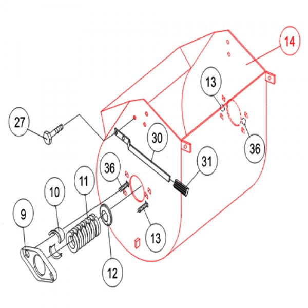 Multiquip 514761 Drum Bare Steel EM90S