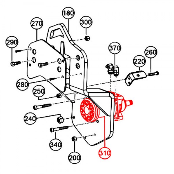 Multiquip 515396 Motor Hydraulic TF0475US080AAAF AR-13