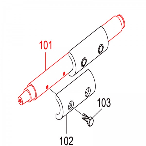 Multiquip 518351380 Rotary Shaft/501,601