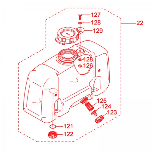 Multiquip 518930020 Water Tank, MRH601DS