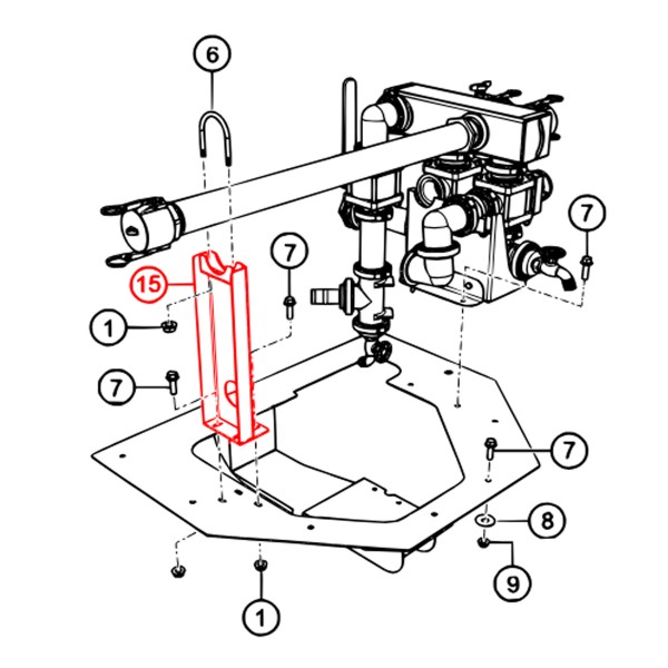 Multiquip 59002 W/A Support Side Spray Saddle Style