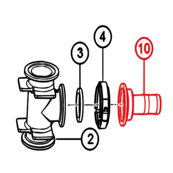 Multiquip 59011 Fitting, 2" FP x 1.5" BARB, BNJ