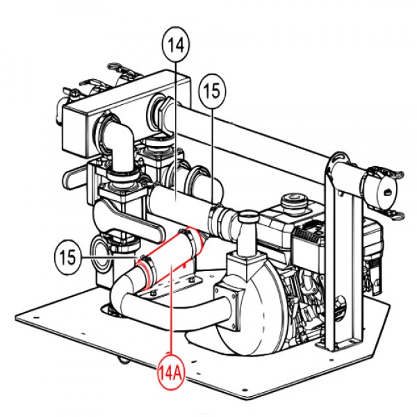 Multiquip 59015 Hose, Suction, 2" Id