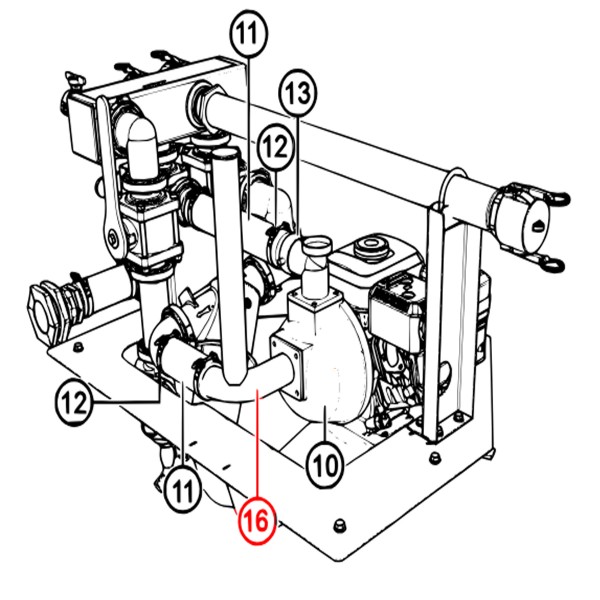 Multiquip 59170 W/A Pump Inlet WT5HP