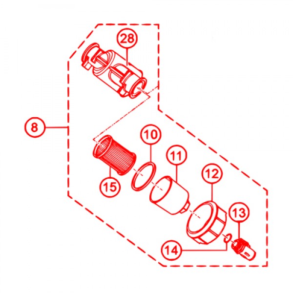 Multiquip 59225 Strainer 2in Fp -4 Mesh Bnj