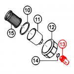 Multiquip 59230 Valve 1in MNPT X 1/2in FNPT Plastic