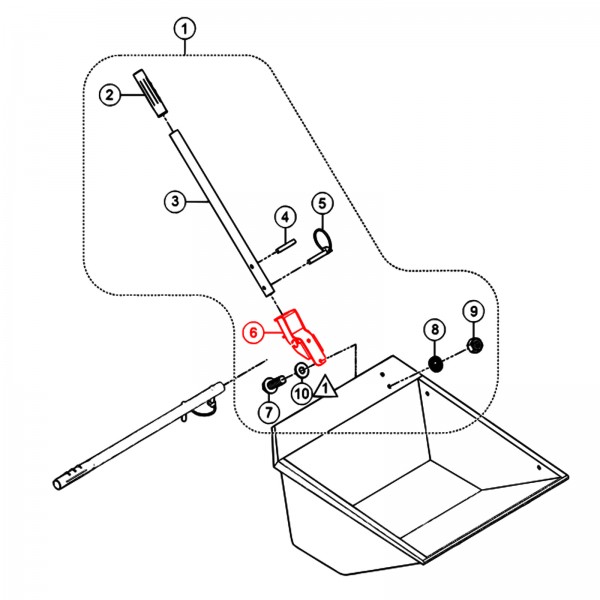 Multiquip 73-1700 Handle Support Bracket