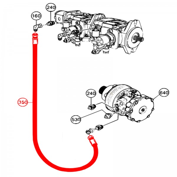 Multiquip 806056 Hose Hydraulic