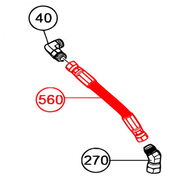 Multiquip 806468 Hose Hydraulic, Tank Return