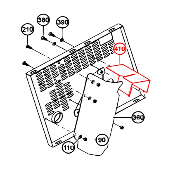 Multiquip 808724 Deflector, Muffler heat (WTB)