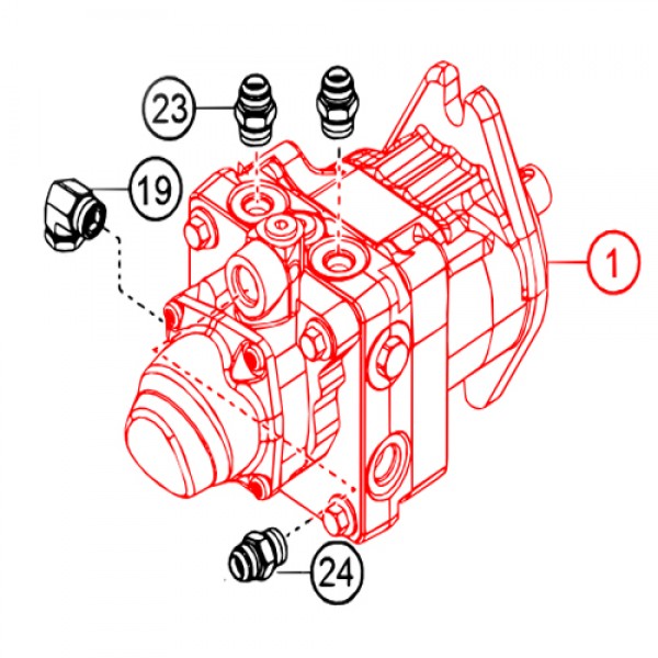 Multiquip 808770 Transmission, Hydra Gear WBH