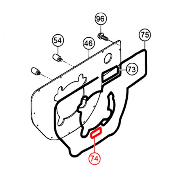 Multiquip 8910670470 Silicono-Ring 2, QP3THX