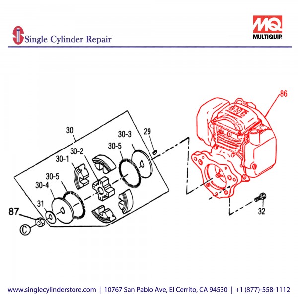 Multiquip 912210008 Engine Ay GX100UKRB MT-65H