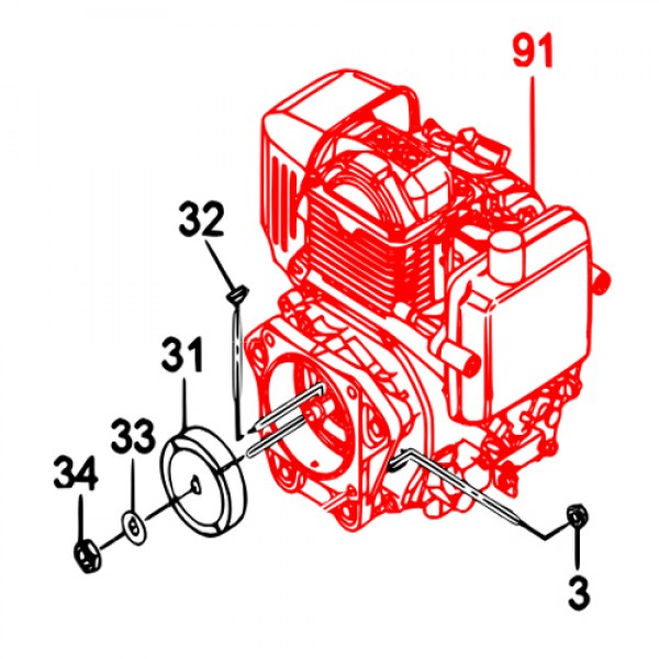 Multiquip 912210028 Engine Ay/GX100RTKRB6 (Jp)