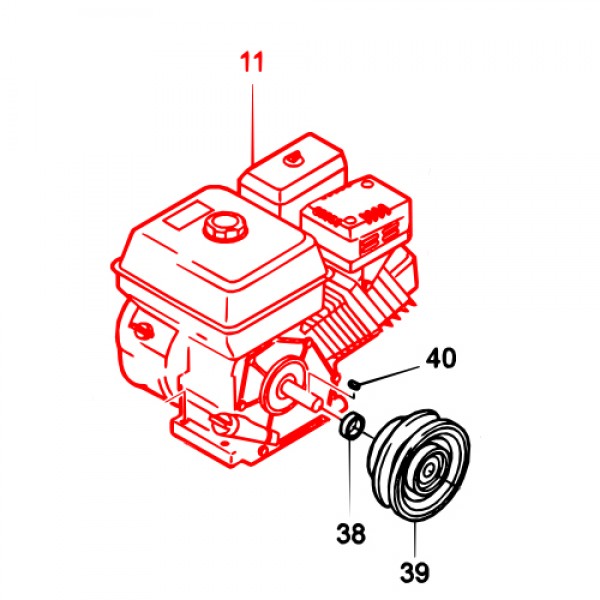 Multiquip 912216022 Engine (GX160UT2-SMXC) with cyclone