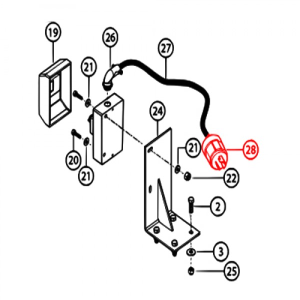 Multiquip 940547 CAP, L6-30P, 30A 250V TWIST LK