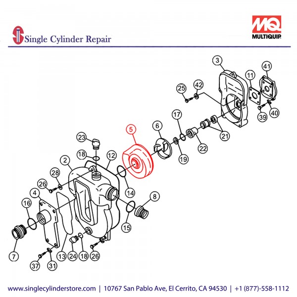 Multiquip 9430000130 Volute Casing 402