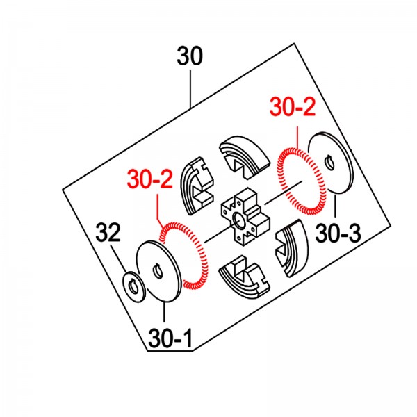 Multiquip 943030021 Spring Clutch MT-76