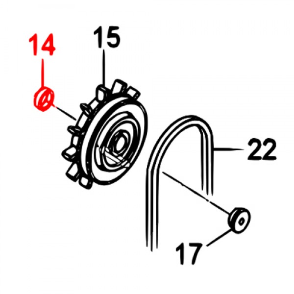 Multiquip 952408810 SPACER 25X31.8X10 MVH308