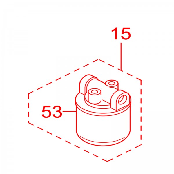 Multiquip 954003080 Oil Filter Assy MRH601DS (JP)