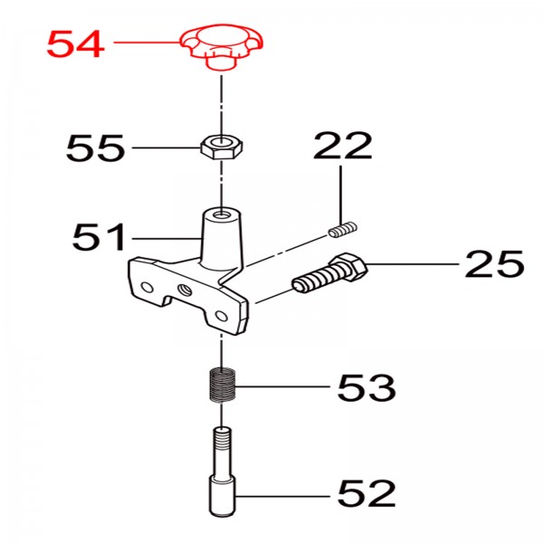 Multiquip 959408900 Knob, MVH308DZ