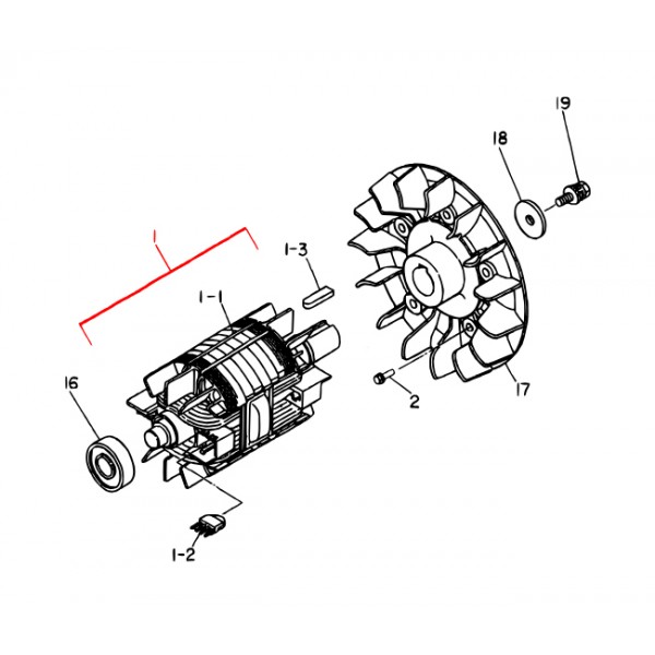 Multiquip A5110200003 Rotor Assy DA-7000SS