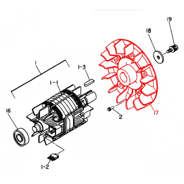 Multiquip A5113100002 Fan DA-7000SS