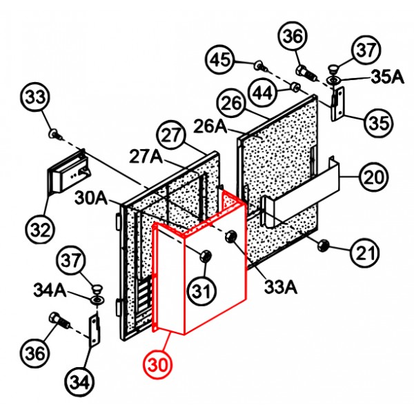 Multiquip A5454300003 Duct, DCA6SPX4F