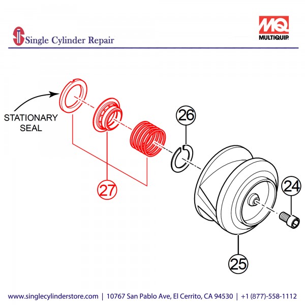 Multiquip APRD24110 Seal Mechanical 