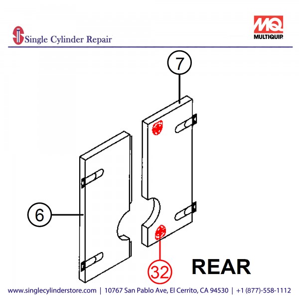 Multiquip APRD30132 Door Latch 