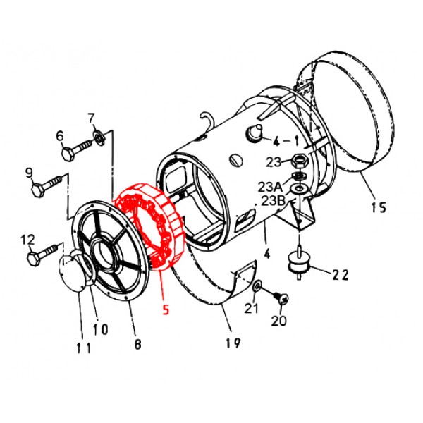 Multiquip B3137000803 Exciter, Field Assy DCA-45USI2