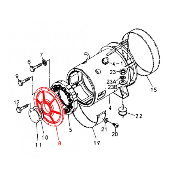 Multiquip B3153000513 Bracket, End DCA-45USI2