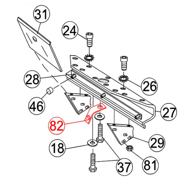 Multiquip BF26061 Clip Spring DSGPU