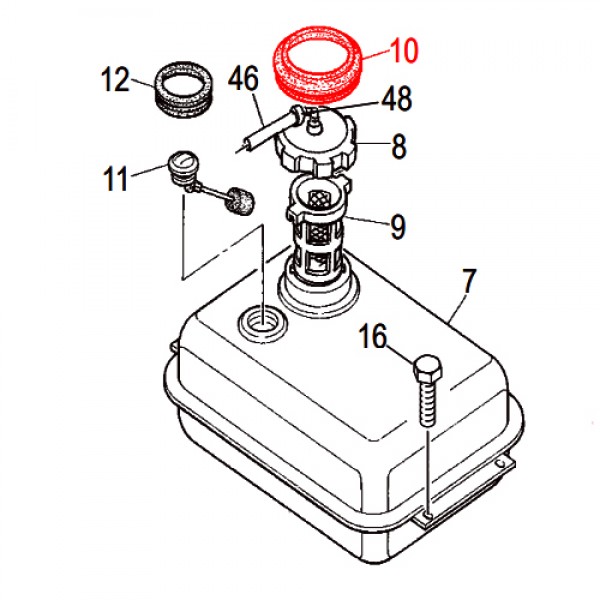 Multiquip D1492600104 Rubber Seal (JPN)