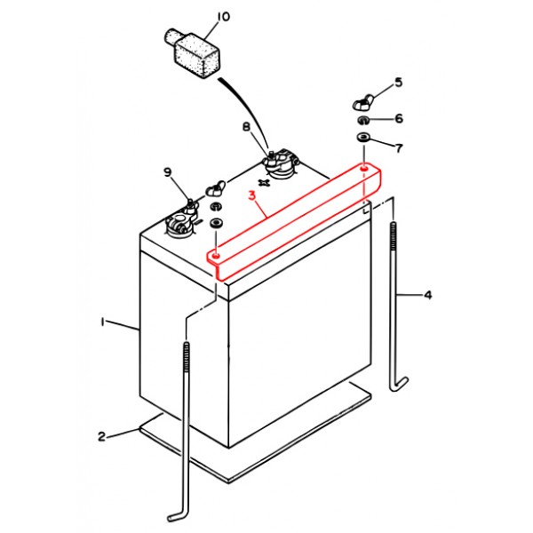 Multiquip D2345200004 Battery Band SDW-225SS