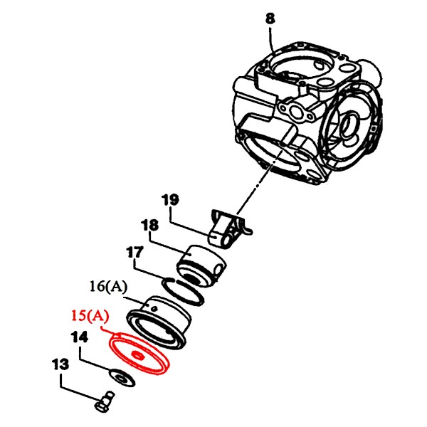 Rice Hydro D3-1800-0020 Diaphragm (in Kit's RH1 & RH2)