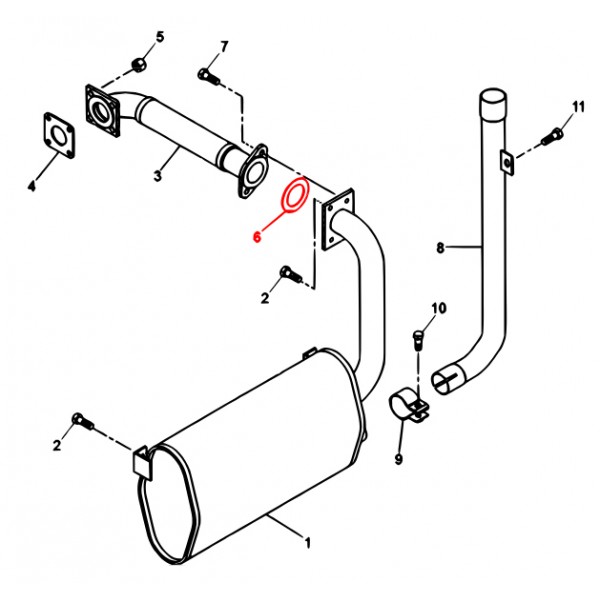 Multiquip D9304000004 Gasket DLW-300ES, 400ES