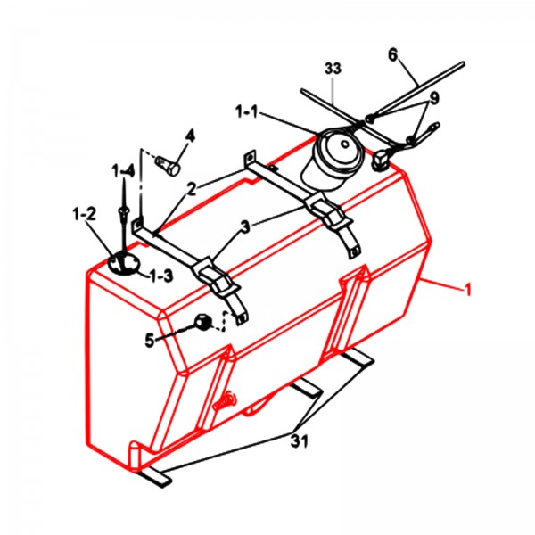 Multiquip E2364001202 Fuel Tank, DIS185SSI4F