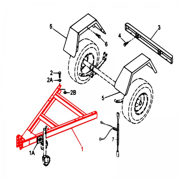 Multiquip E2417804102 Traction Rod, DIS185SSI4F (KY)