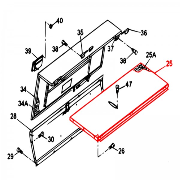 Multiquip E2464002203 Roof Panel, DIS185SSI4F