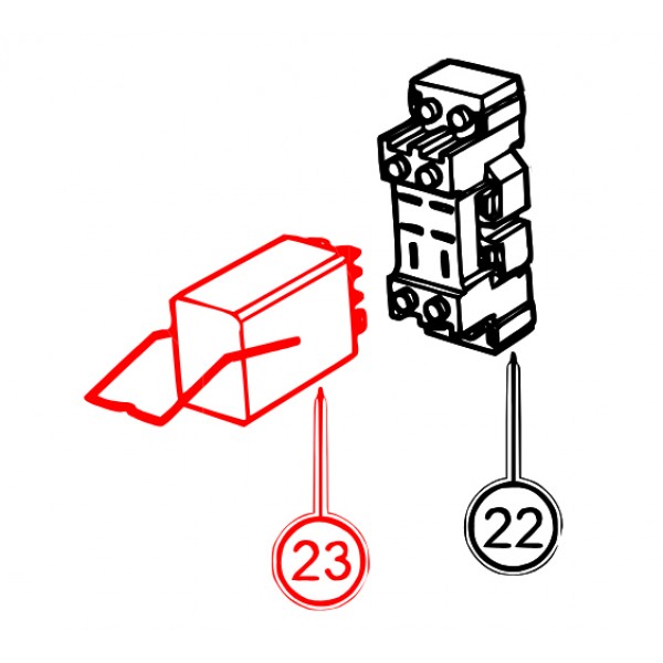 Multiquip EE23861 Relay,Miniature,All Purpose,8-Blade,24V