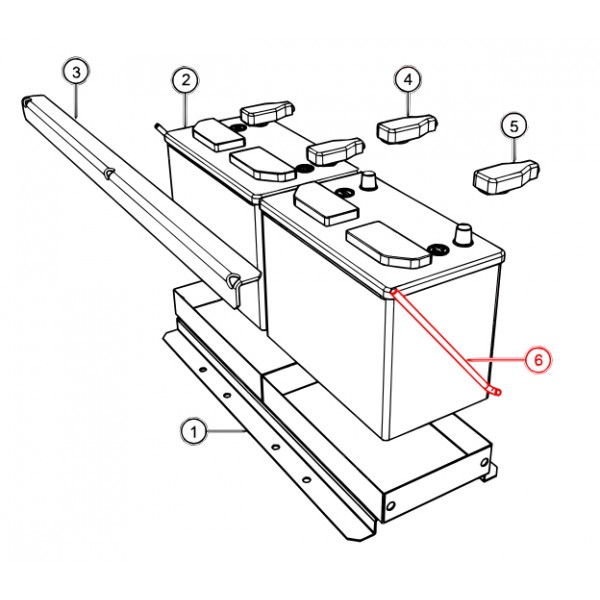 Multiquip EE34486 J-Bolt, Battery, 10.38in Long, 304 Stai