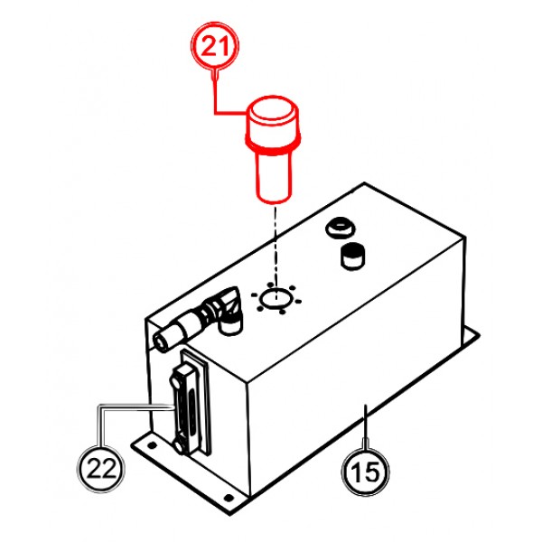 Multiquip EE41067 Filler Assy,with 4in Strainer & 40 micr