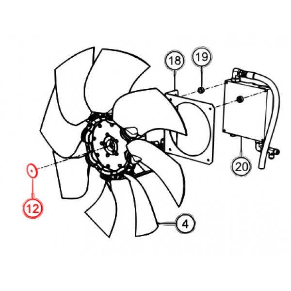 Multiquip EE42988 Washer,Safety,Hydraulic Fan