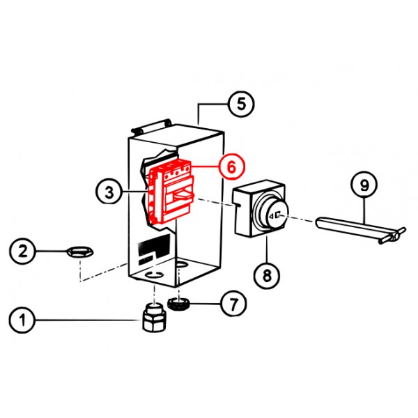 Multiquip EE52421 Circuit Breaker T1NQ030TL