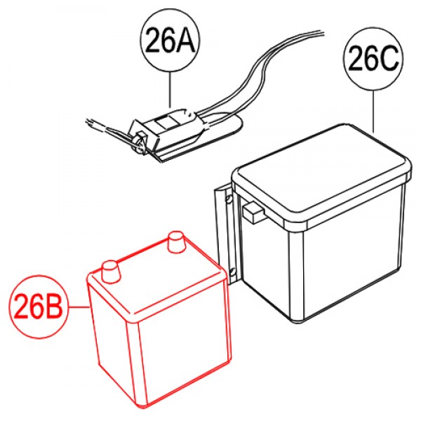 Multiquip EE57140 Battery, 12v 5AH, Universal