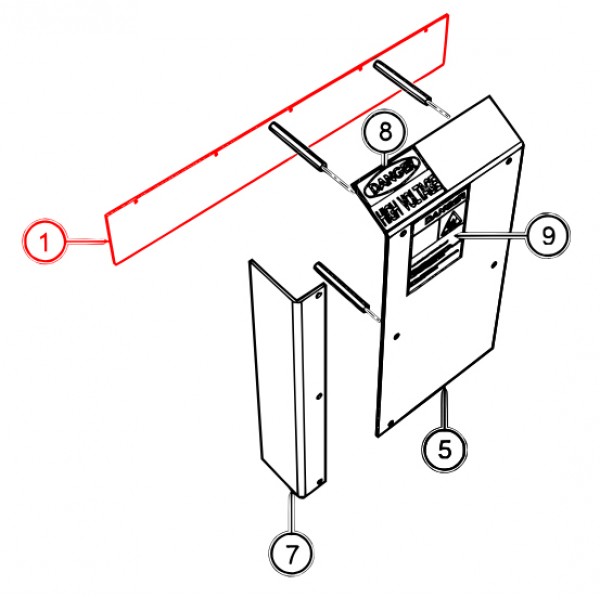 Multiquip EE58418 Flap,Rubber,Studio Bus Door